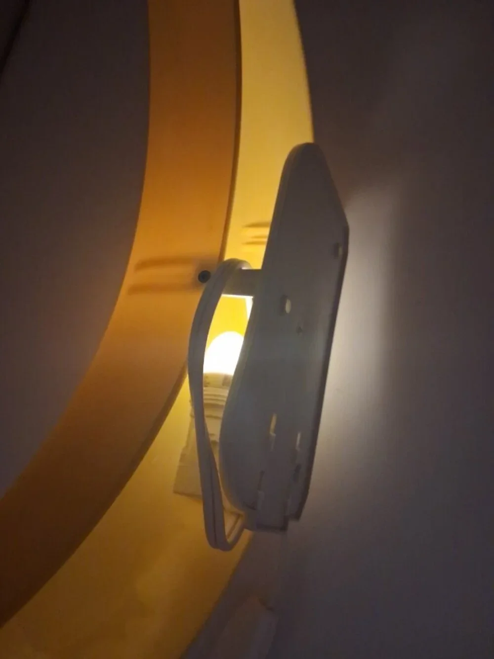 Vtg IKEA Smila Mane Yellow Crescent Moon Wall Lamp Night Light Nursery Bedroom